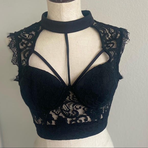 Very Sexy Lace Black Swan Corset - Picture 7 of 7